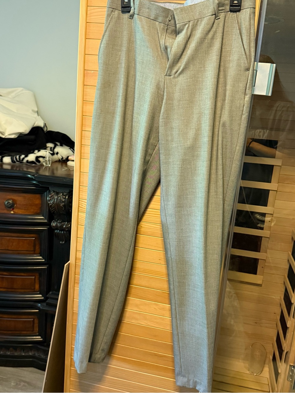 Tommy Hilfiger Men's Light Gray Dress Pants - Tailored